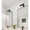 Westinghouse Fixture Wall 60W 3-Light Sylvestre, Matte Black CylIndoorical Clear Glass 6115600 - alternate 8